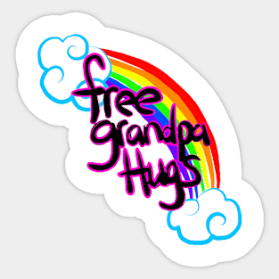 Free Grandpa Hugs Sticker